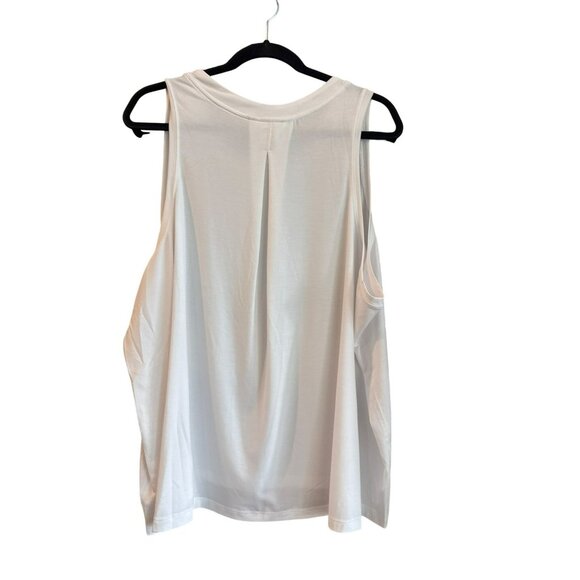 Athleta Womens With Ease Muscle Tank 3X White Workout Activewear Fitness NWT - Picture 3 of 4